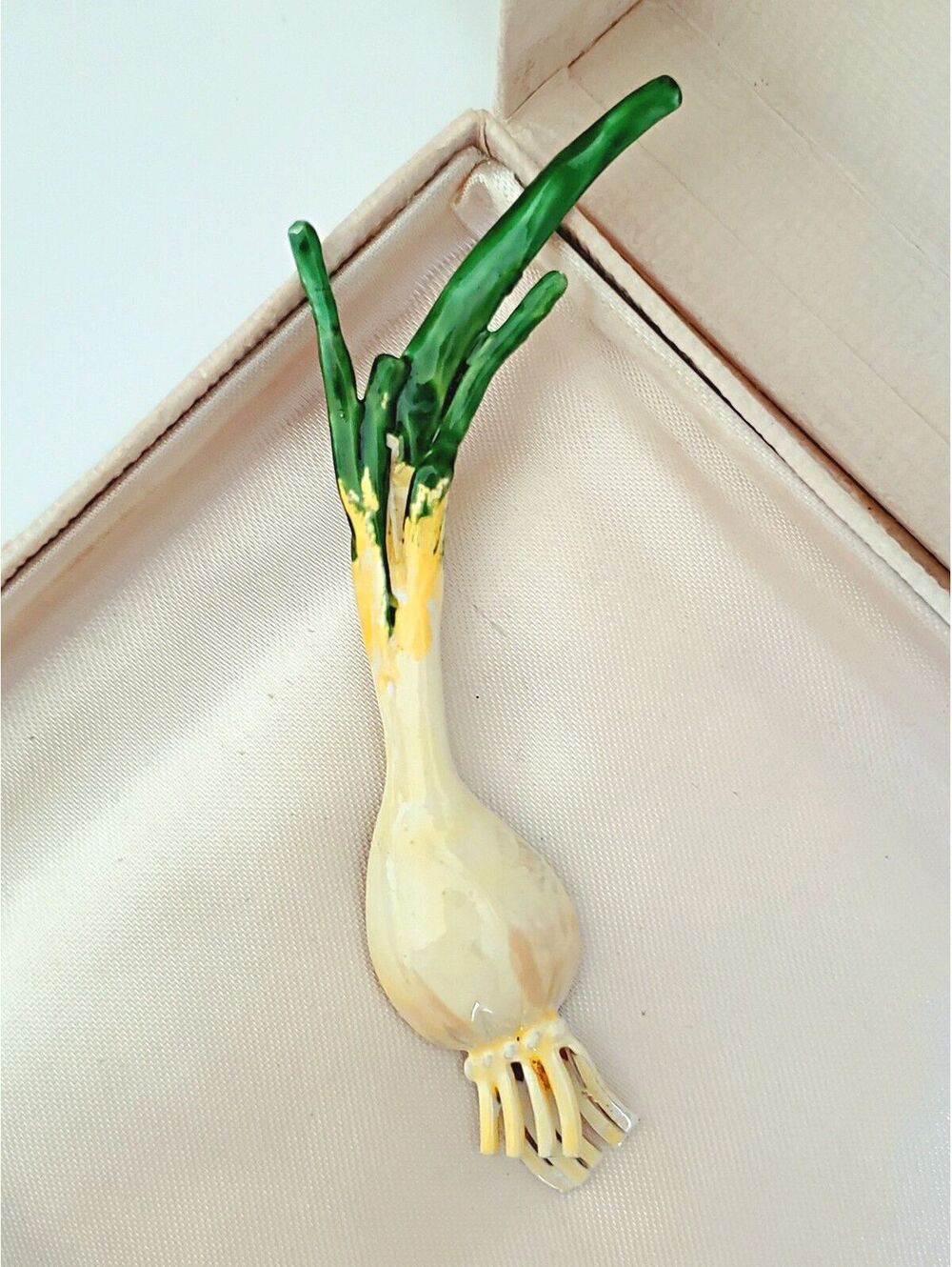 Vintage Original by Robert Onion Enamel Brooch